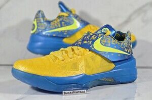 Nike Zoom KD IV Photo Blue Lemon Twist Mvp Rare Pe MENS Size 9.5 DS FZ5916-400